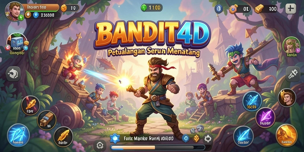 Tampilan mendebarkan dari gameplay BANDIT4D yang penuh aksi petualangan.