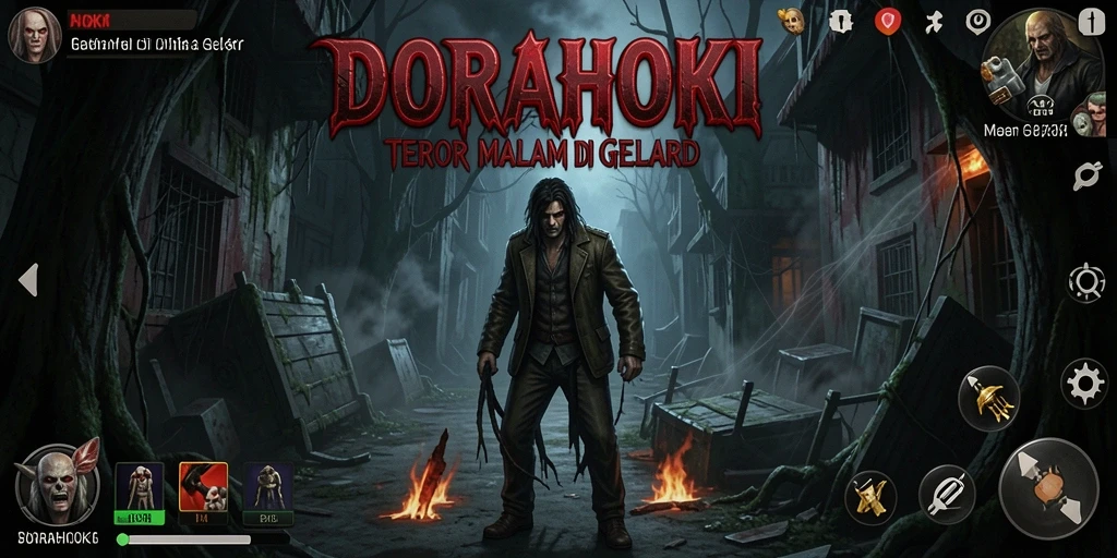 Screenshot DORAHOKI menampilkan suasana menegangkan dalam gameplay Horror.