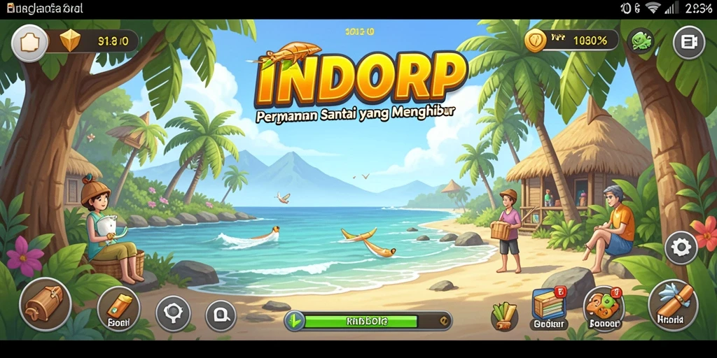 Tangkapan layar gameplay INDORP yang menampilkan keseruan permainan santai.