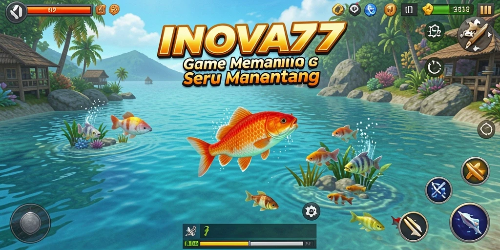 Tampilan menarik saat menangkap ikan dalam INOVA77.