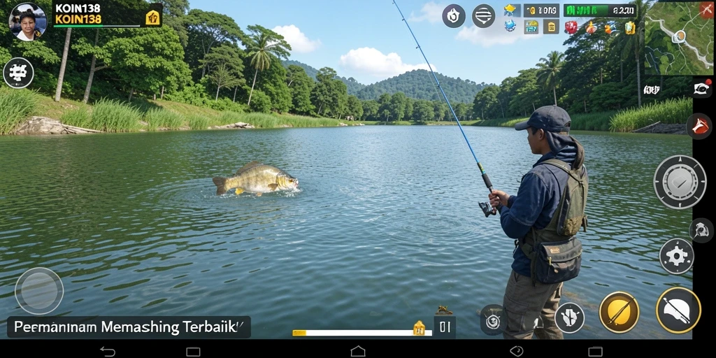 Screenshot gameplay KOIN138 dengan pengalaman memancing yang menakjubkan.