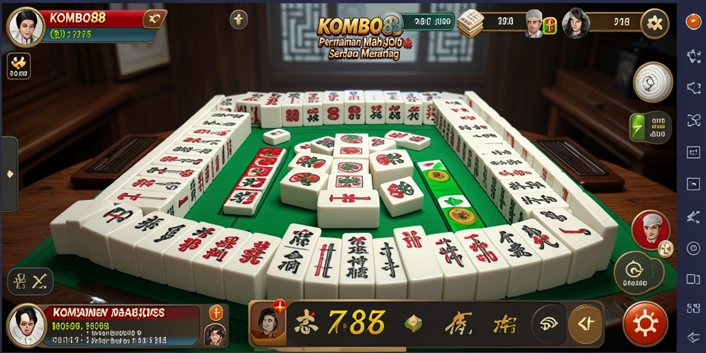 Tangkapan layar gameplay Mahjong yang seru di KOMBO88.